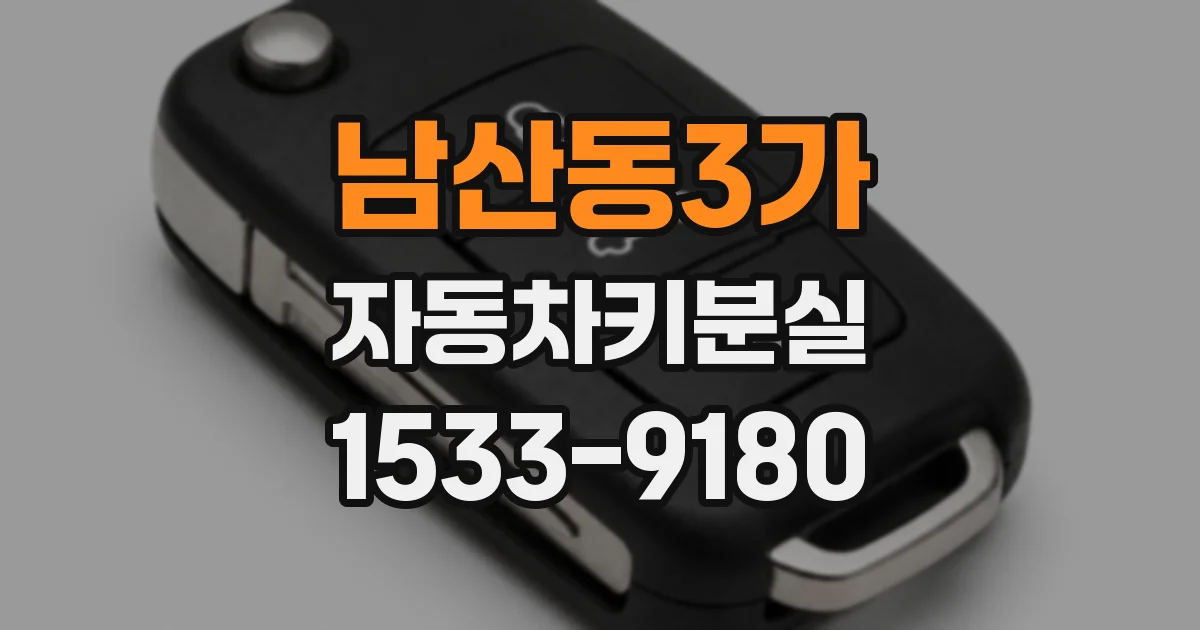 남산동3가 자동차키분실