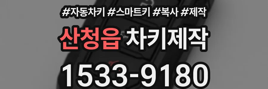 산청읍 차키제작