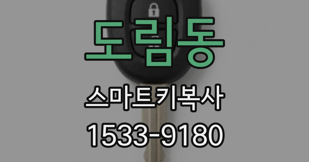도림동 스마트키복사