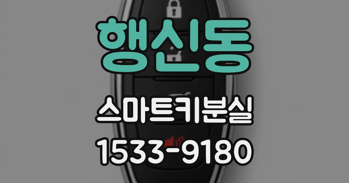 행신동 스마트키분실