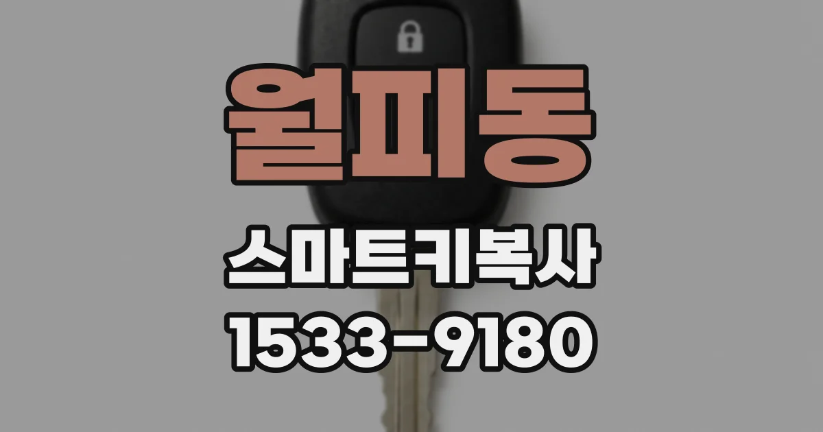 월피동 스마트키복사