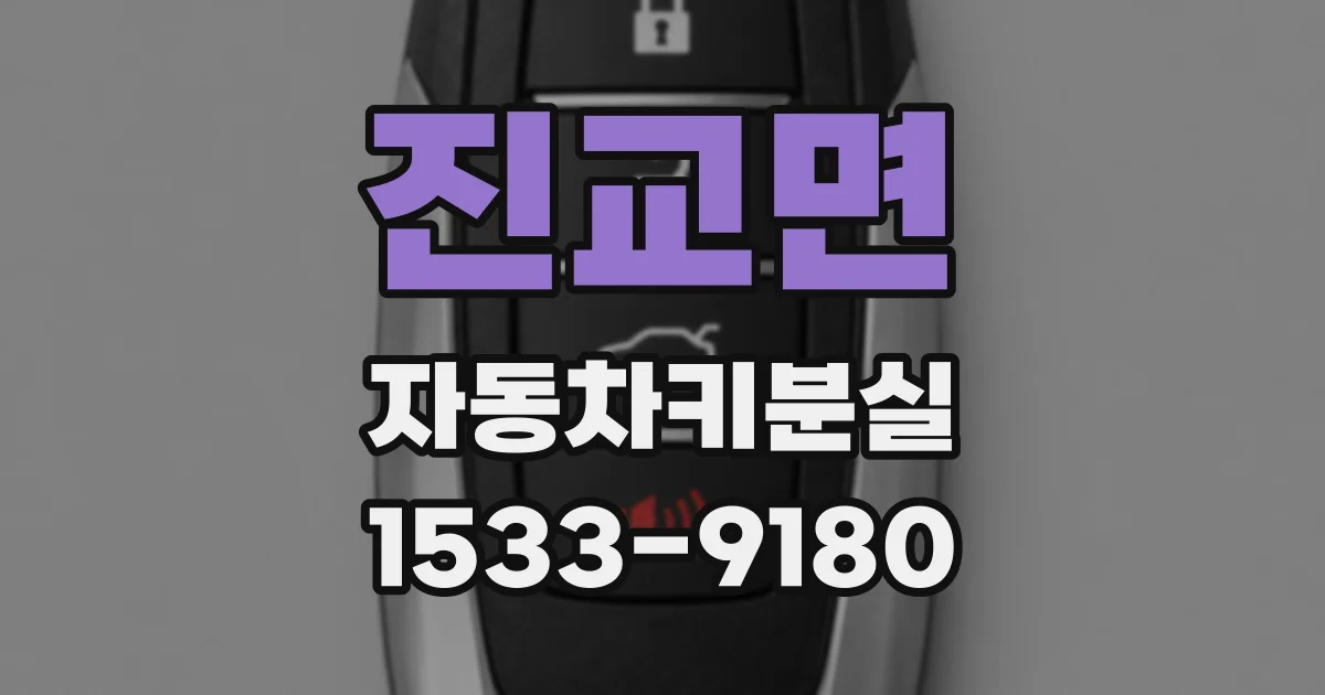 진교면 자동차키분실