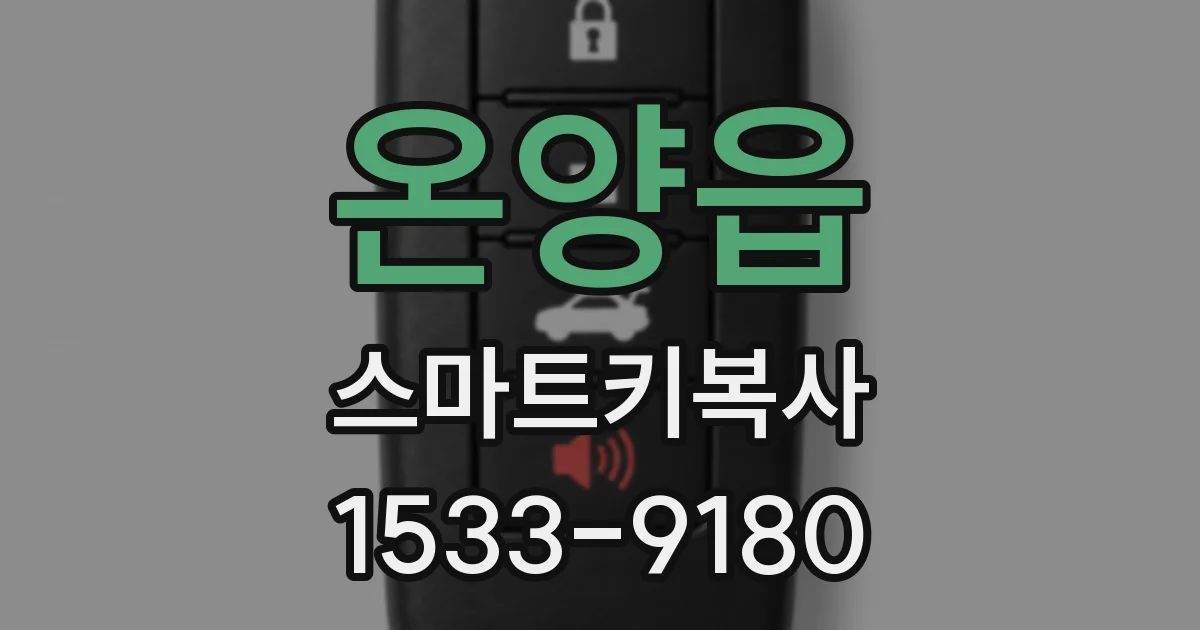 온양읍 스마트키복사