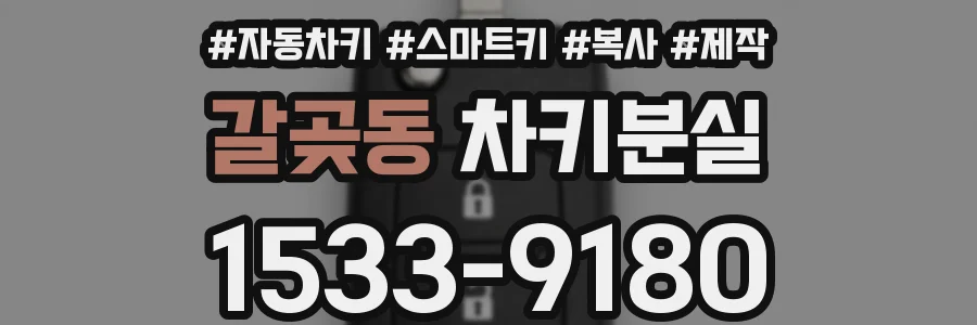 갈곶동 차키분실