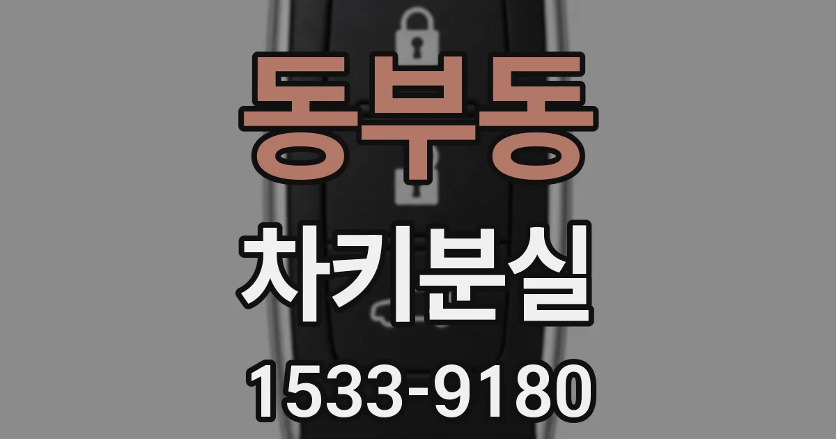 동부동 차키분실
