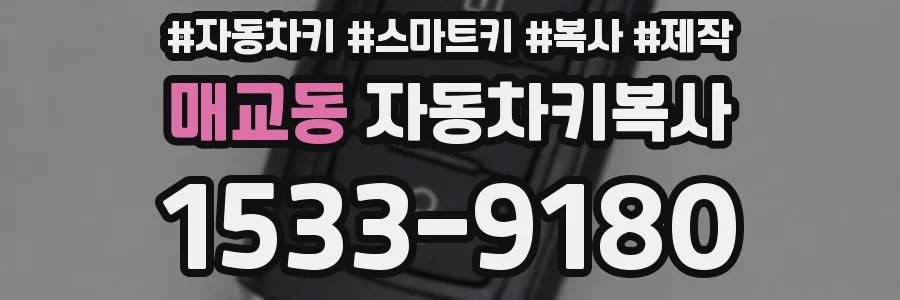매교동 자동차키복사