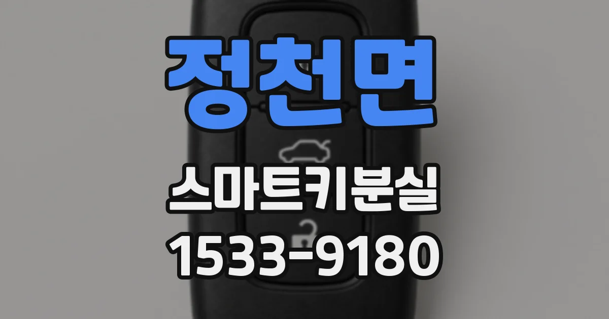 정천면 스마트키분실