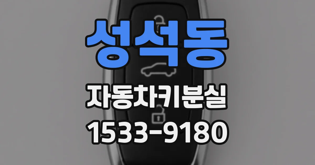 성석동 자동차키분실