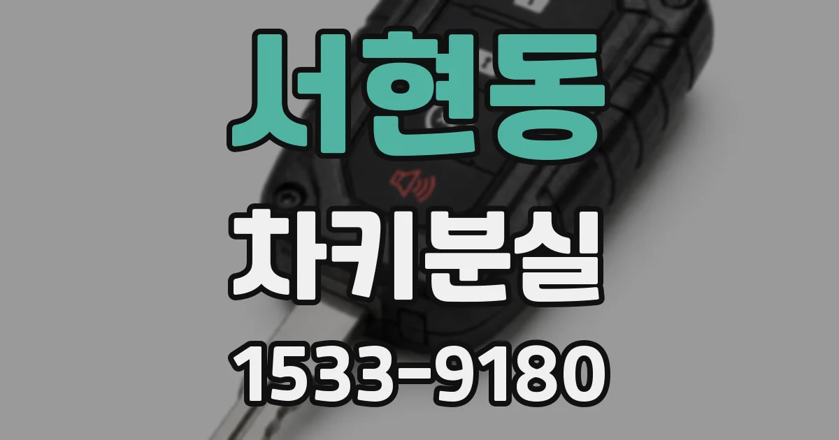 서현동 차키분실