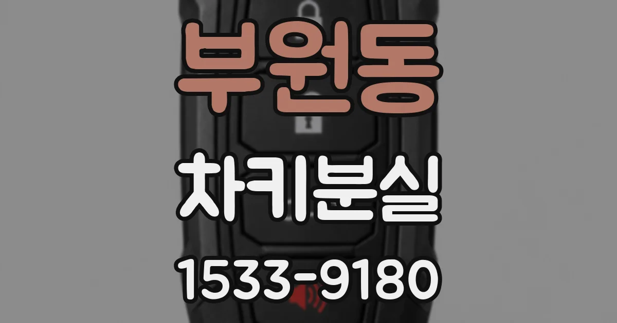 부원동 차키분실