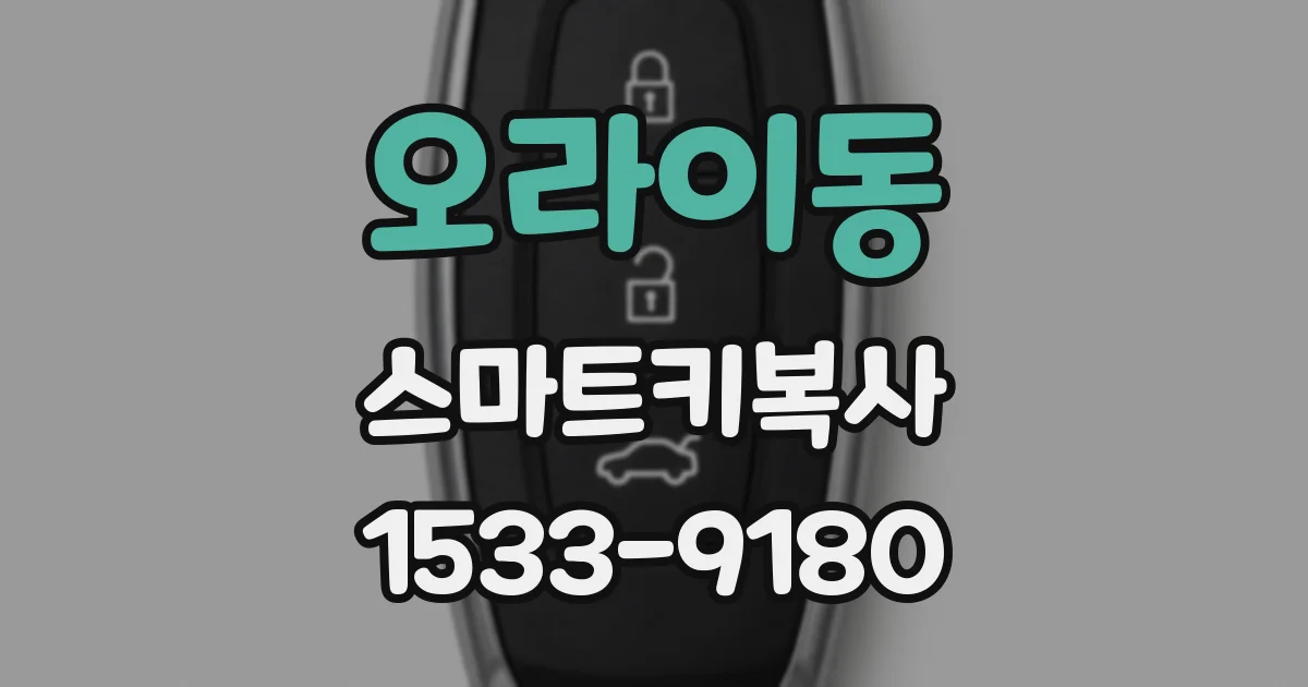 오라이동 스마트키복사