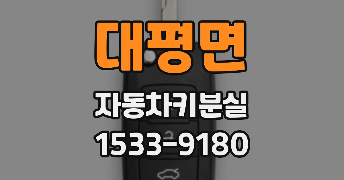 대평면 자동차키분실