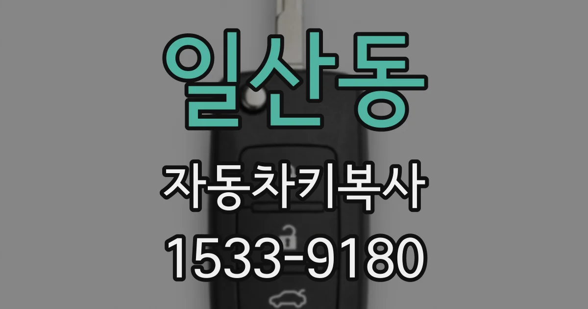 일산동 자동차키복사
