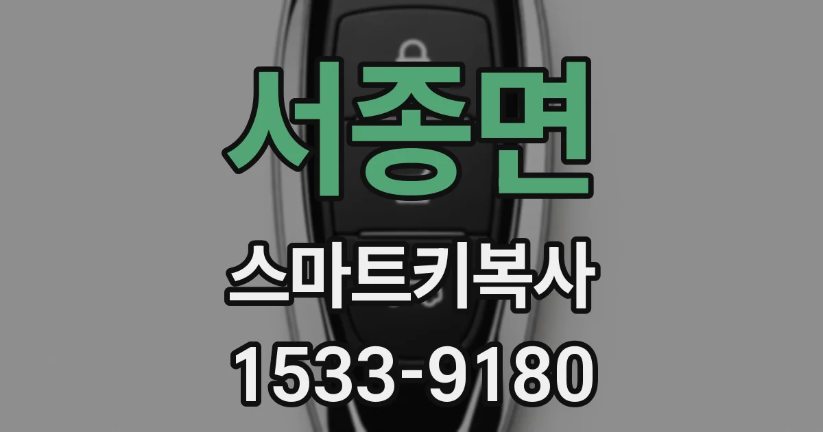 서종면 스마트키복사