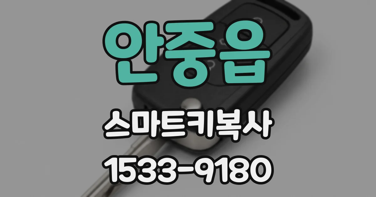 안중읍 스마트키복사
