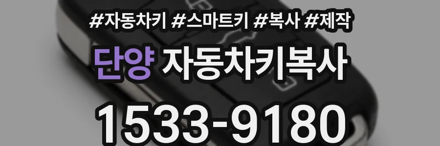 단양 자동차키복사