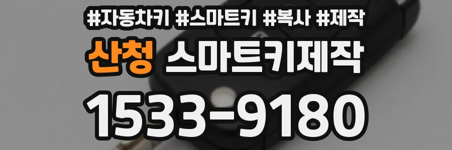산청 스마트키제작