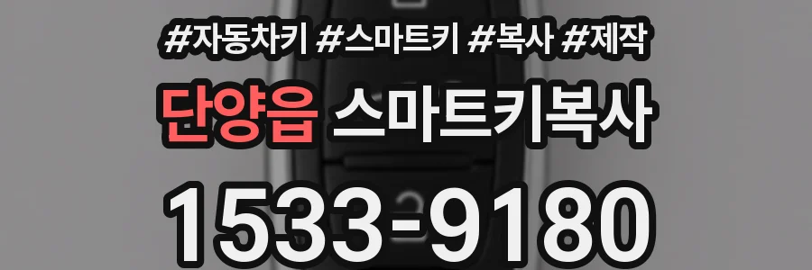 단양읍 스마트키복사