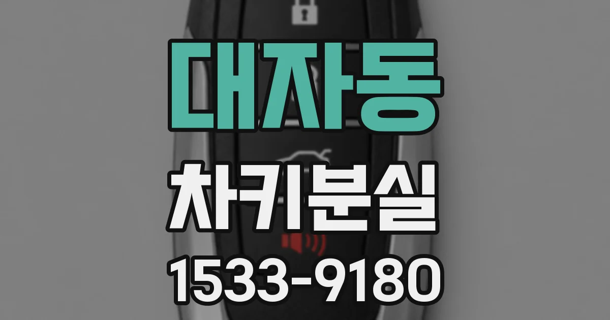 대자동 차키분실