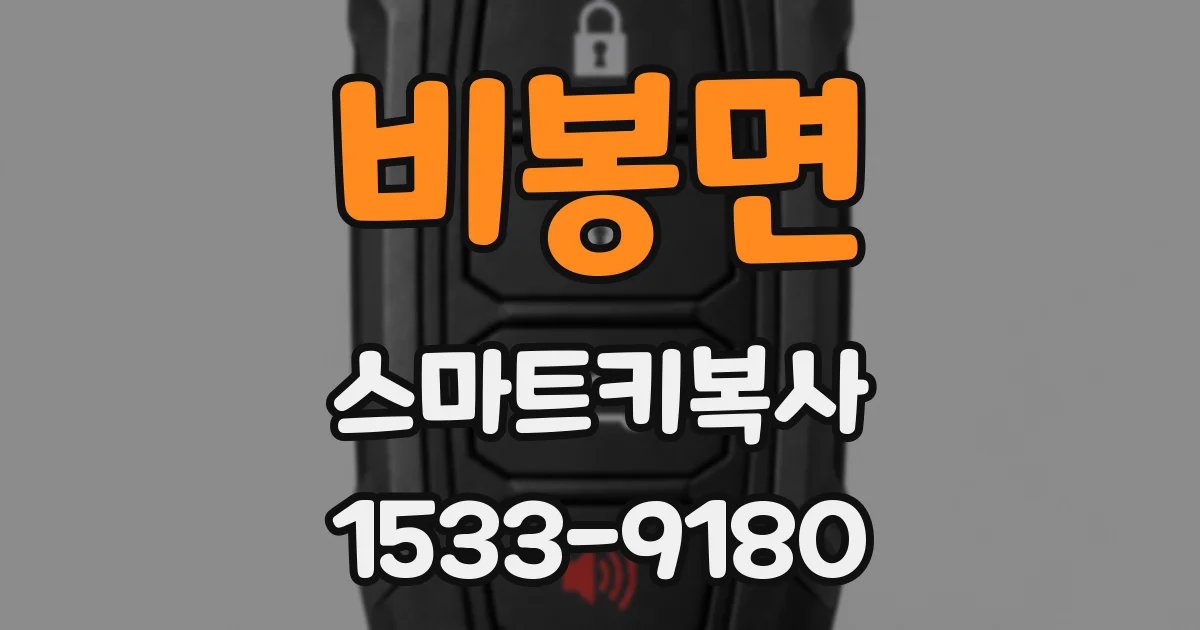 비봉면 스마트키복사