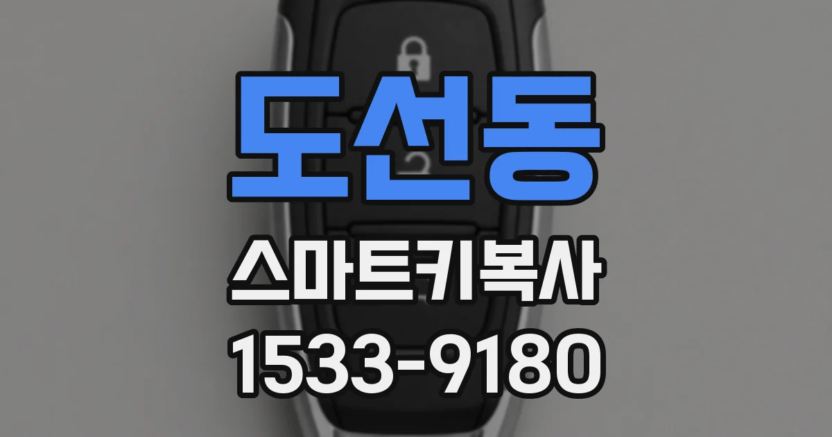 도선동 스마트키복사