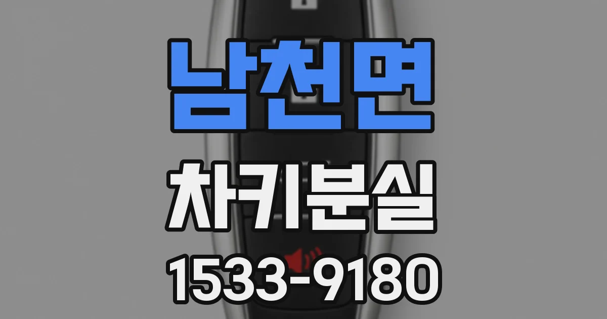 남천면 차키분실
