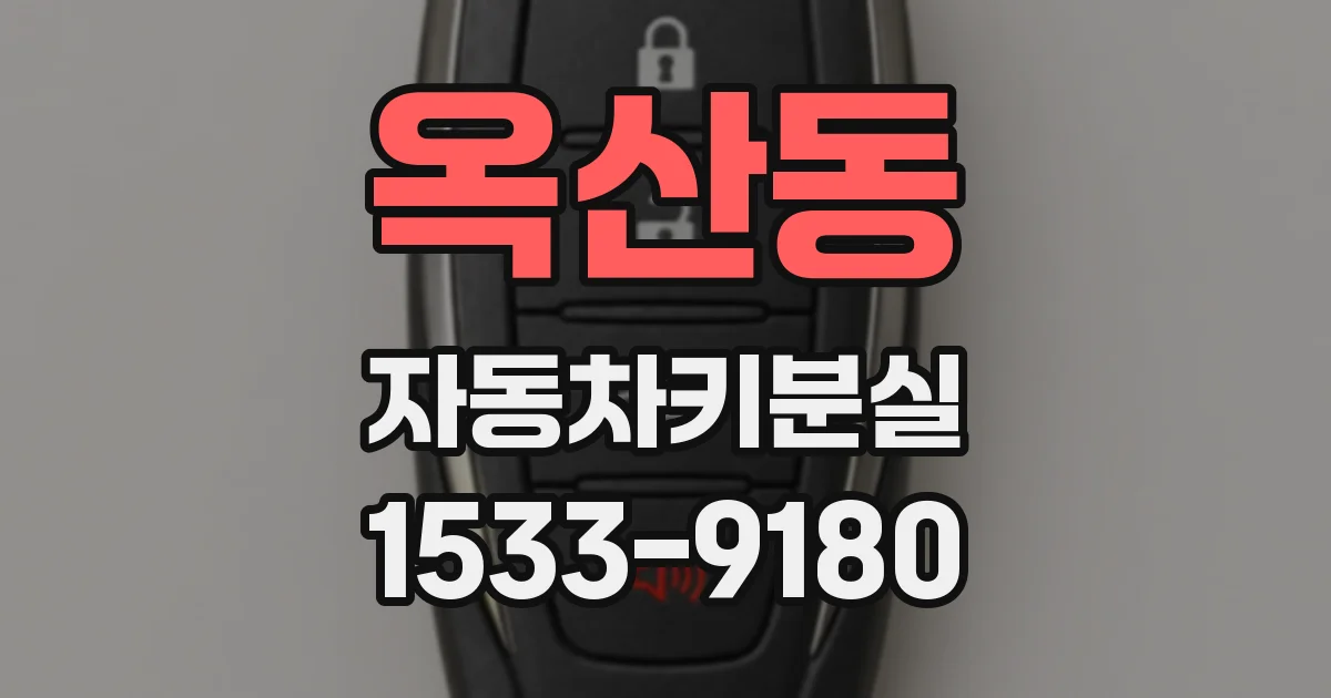 옥산동 자동차키분실