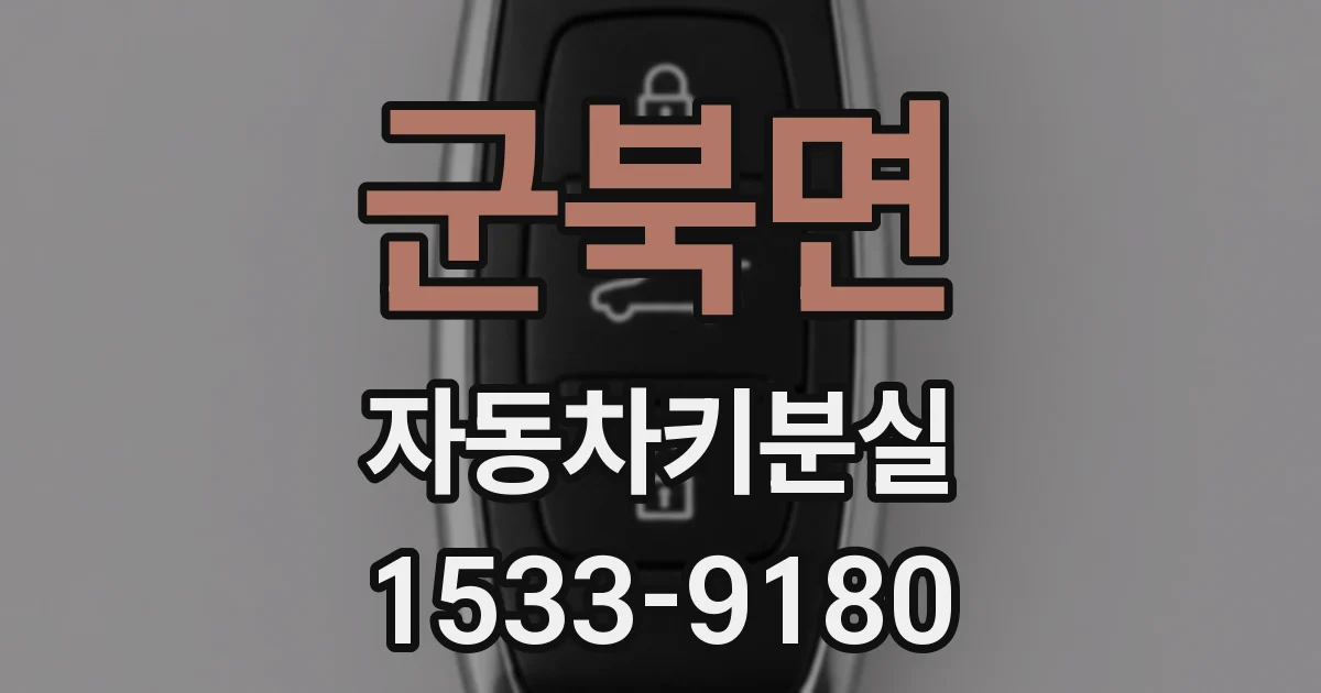 군북면 자동차키분실
