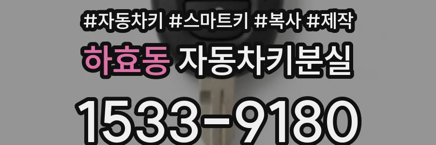 하효동 자동차키분실