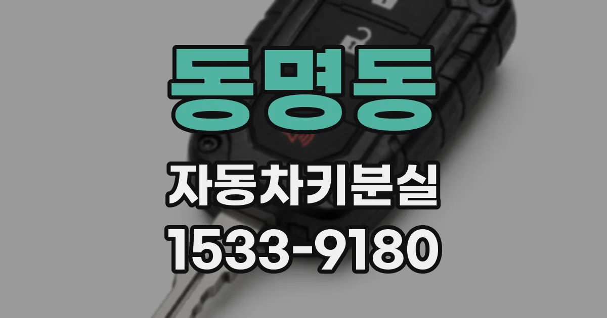 동명동 자동차키분실