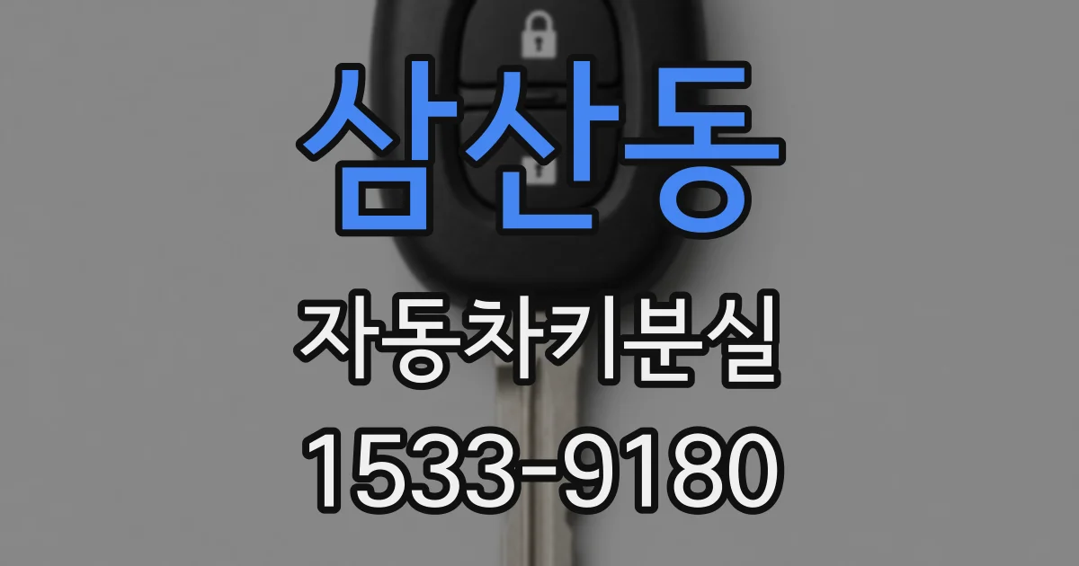 삼산동 자동차키분실