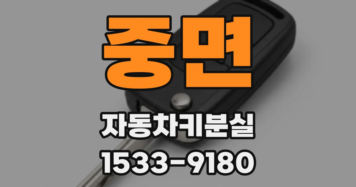 중면 자동차키분실
