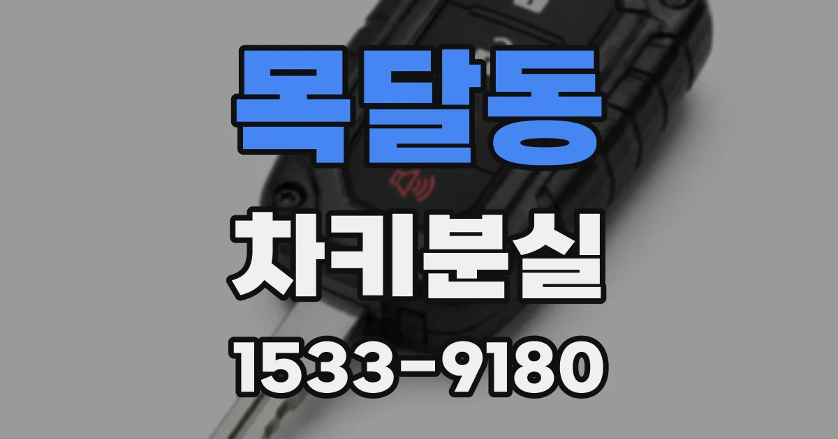 목달동 차키분실
