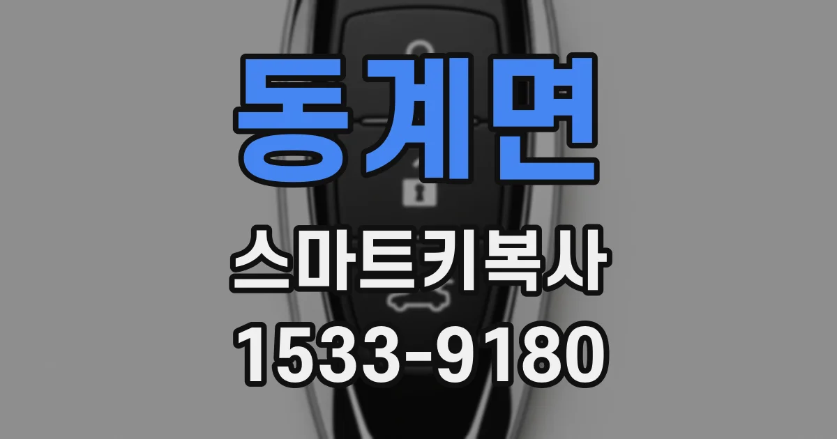 동계면 스마트키복사