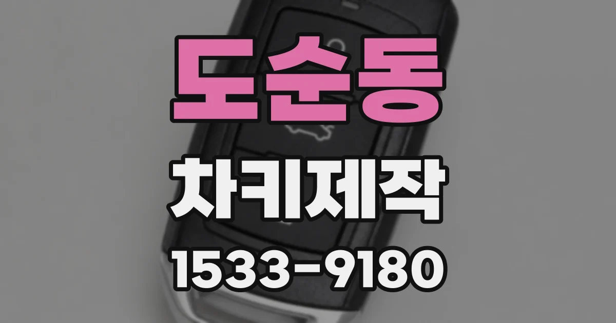도순동 차키제작