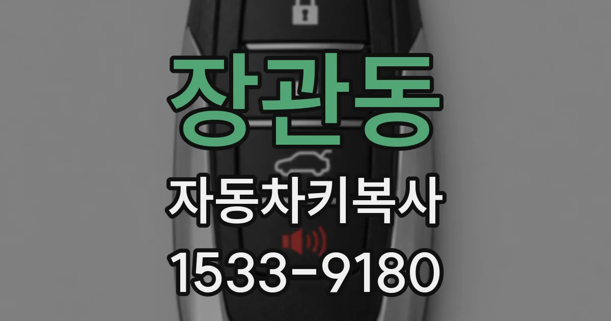 장관동 자동차키복사