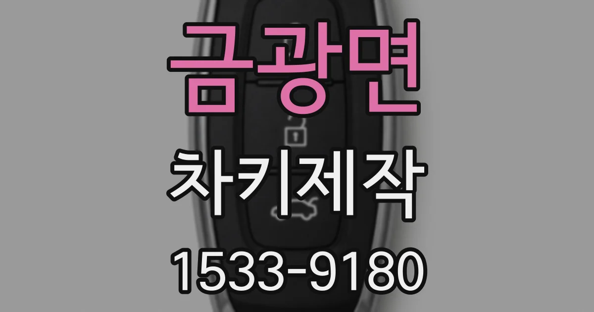 금광면 차키제작