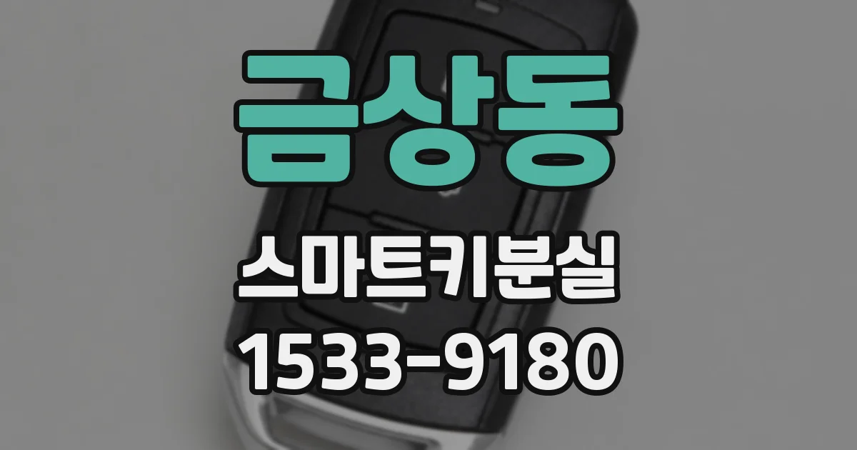 금상동 스마트키분실