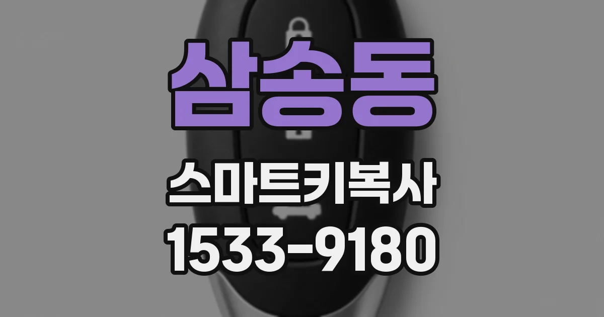삼송동 스마트키복사