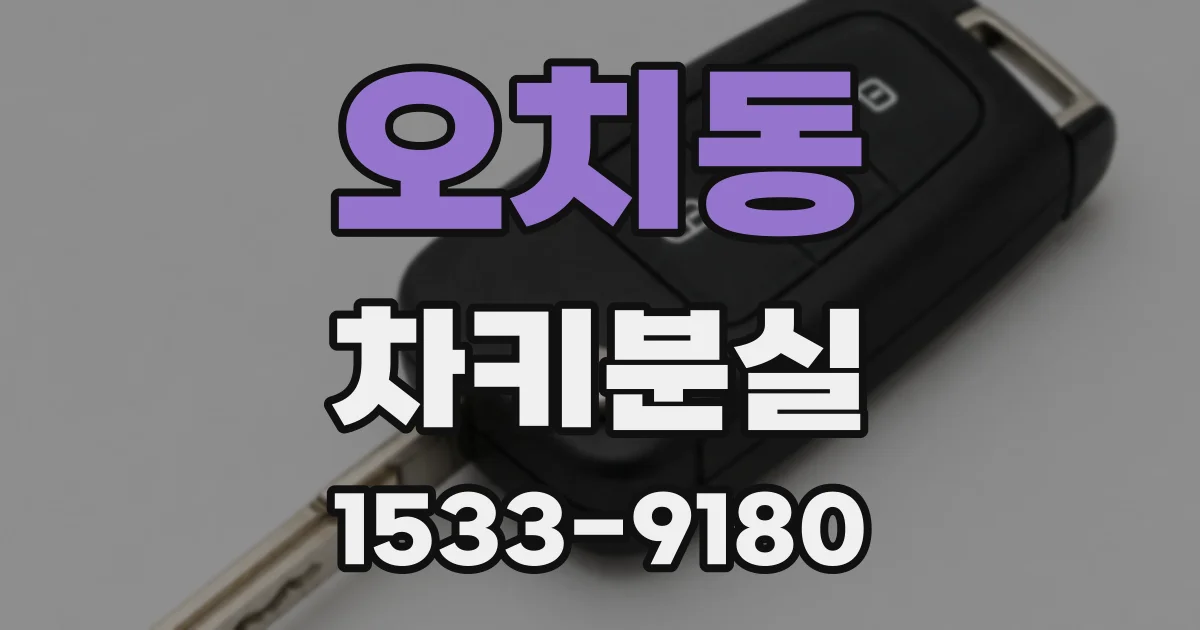 오치동 차키분실