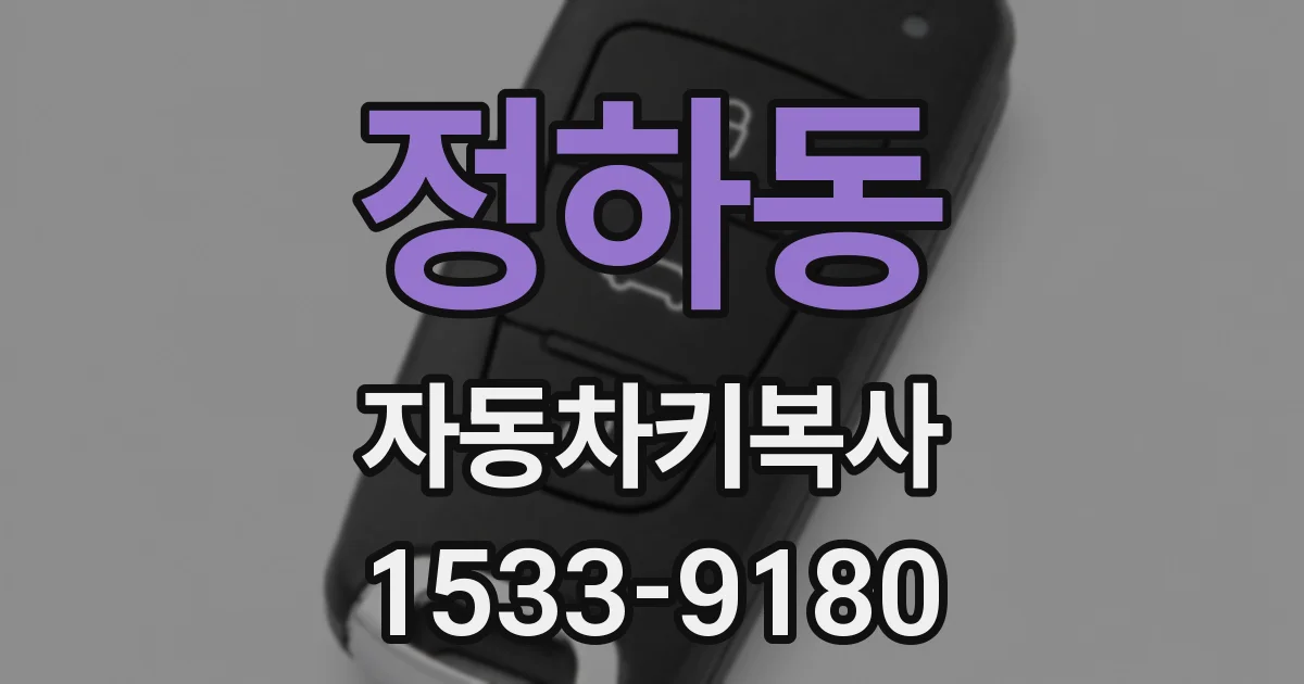 정하동 자동차키복사