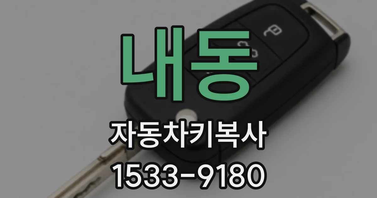 내동 자동차키복사