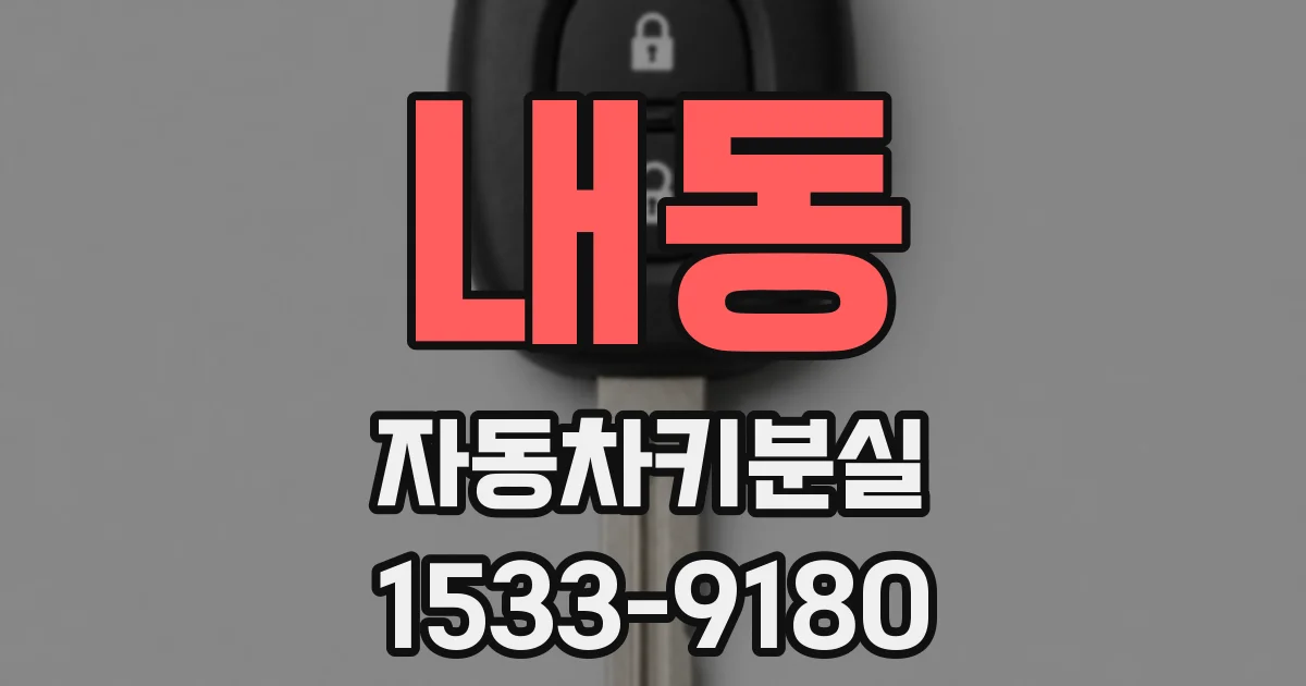 내동 자동차키분실