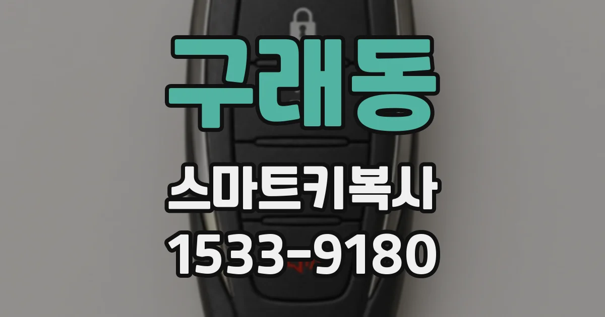구래동 스마트키복사