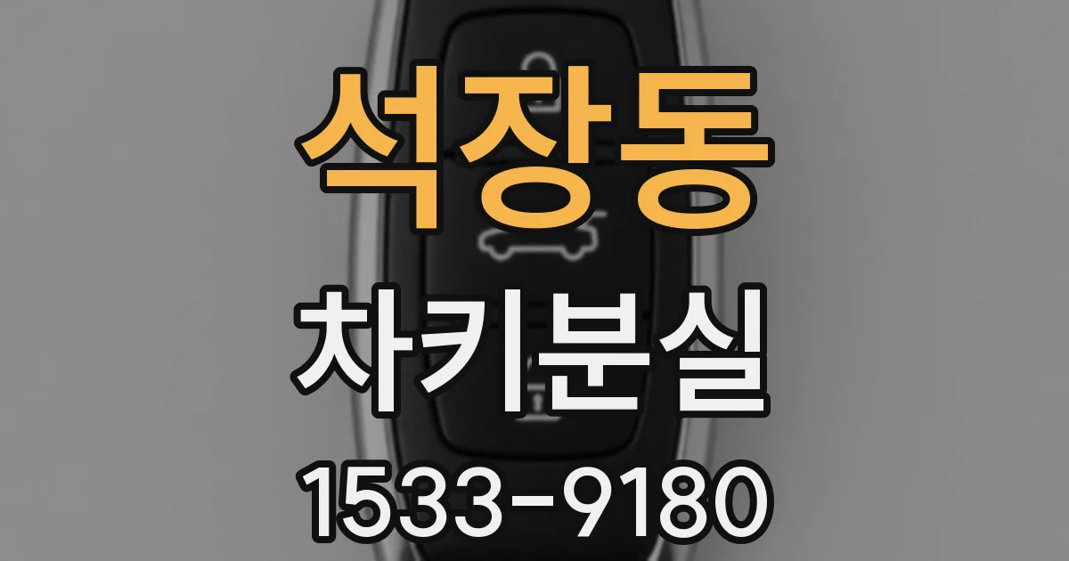 석장동 차키분실
