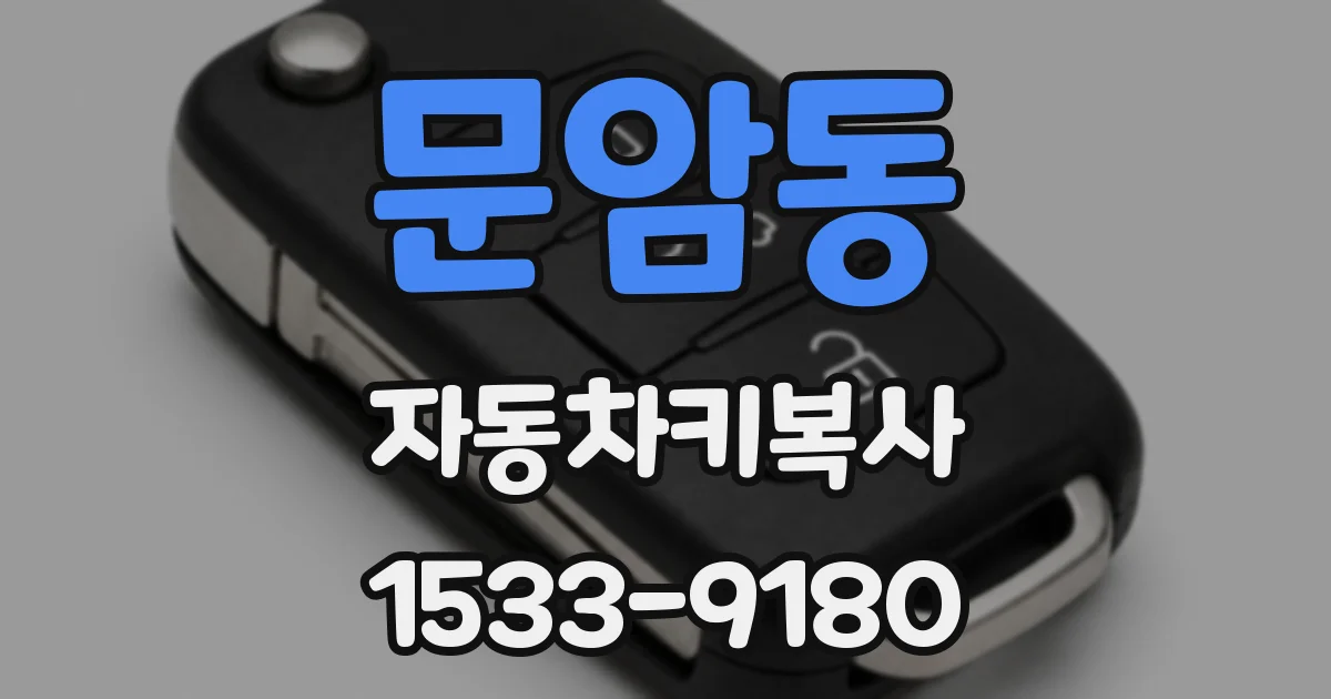 문암동 자동차키복사