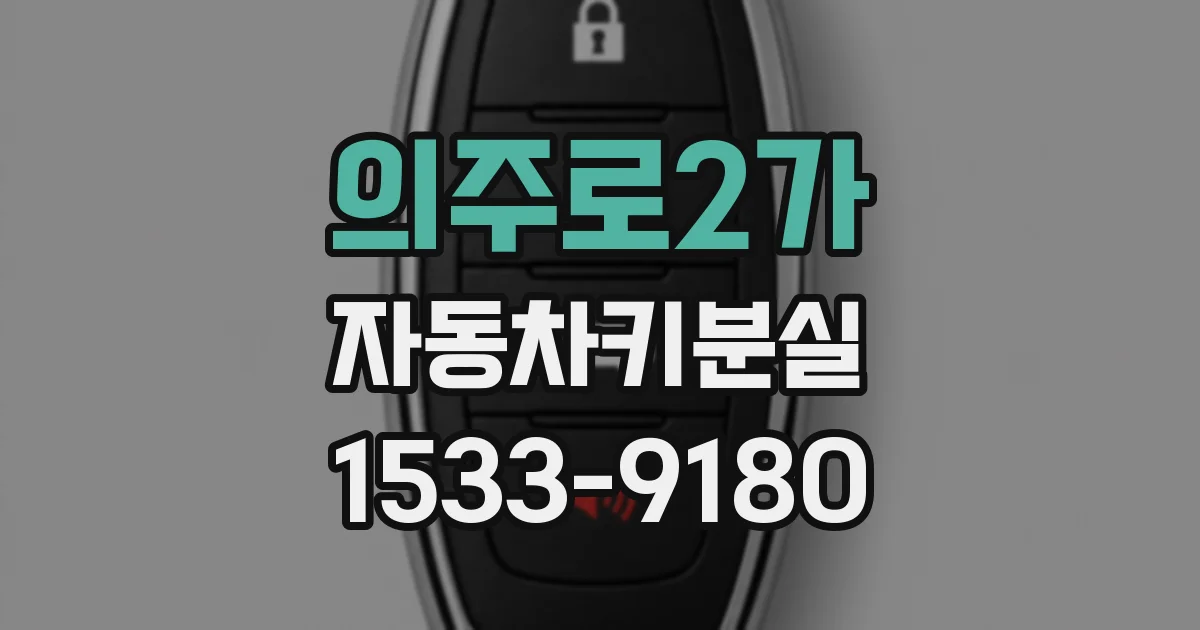 의주로2가 자동차키분실