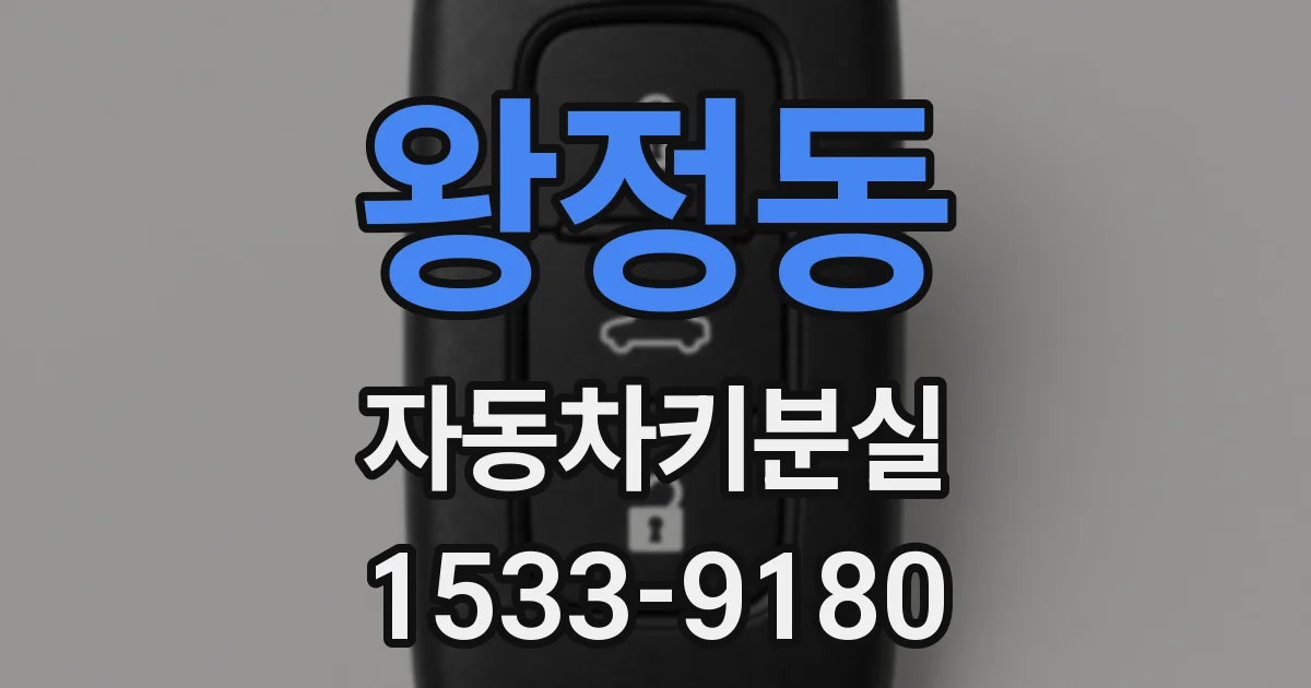 왕정동 자동차키분실