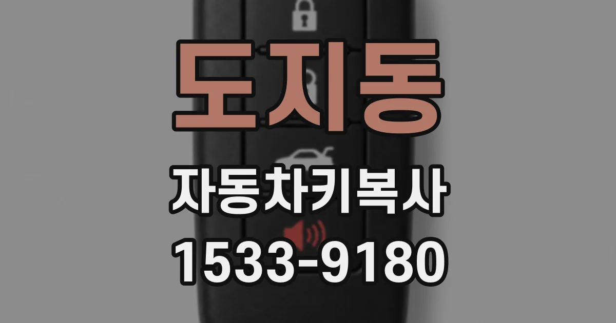 도지동 자동차키복사