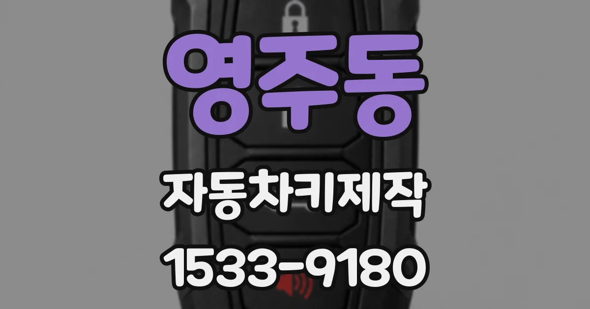 영주동 자동차키제작